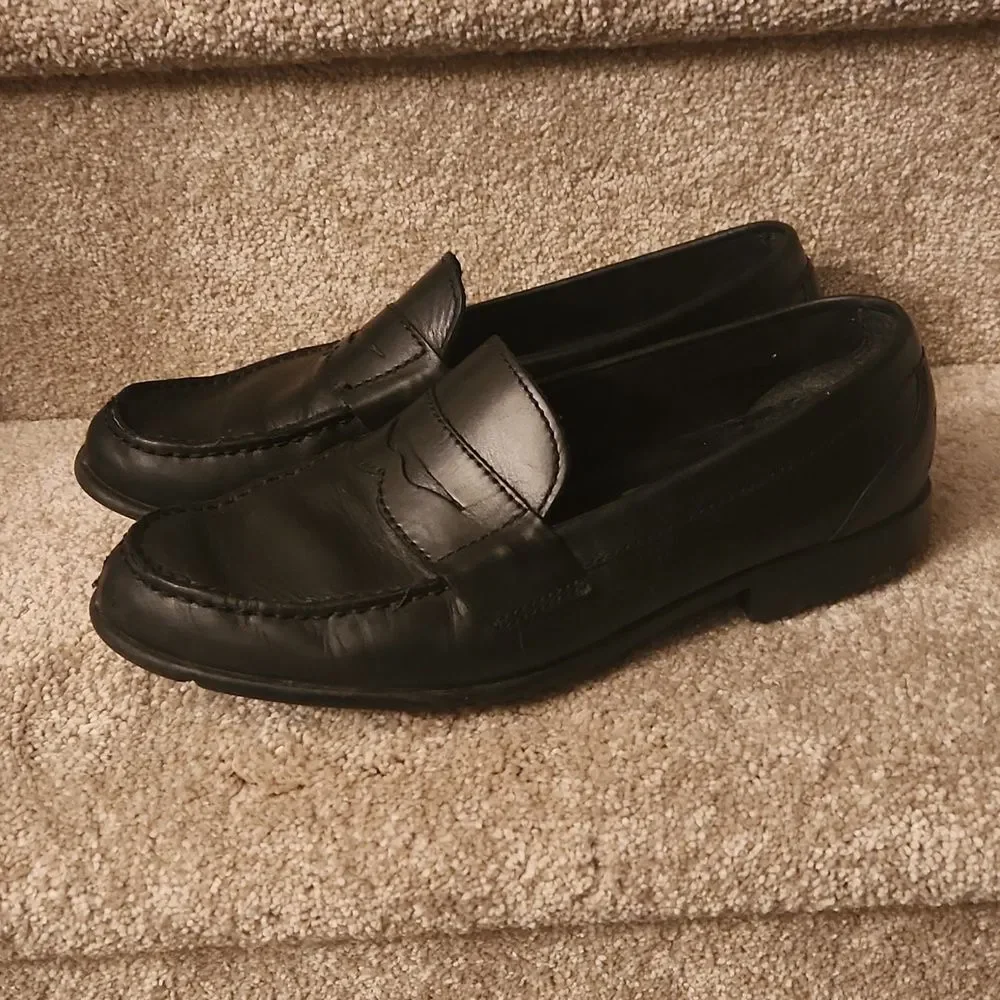 Rockport Men's Walkability Black Driving Loafers Size 8.5